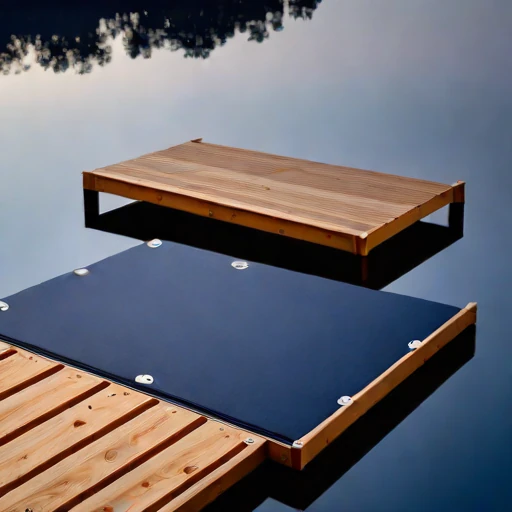 An oxbow-lake retreat deck, photographed against a plain background