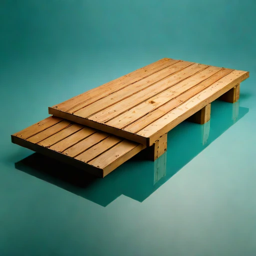 An oxbow-lake retreat deck, photographed against a plain background