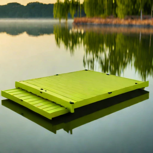 An oxbow-lake retreat deck, photographed against a plain background