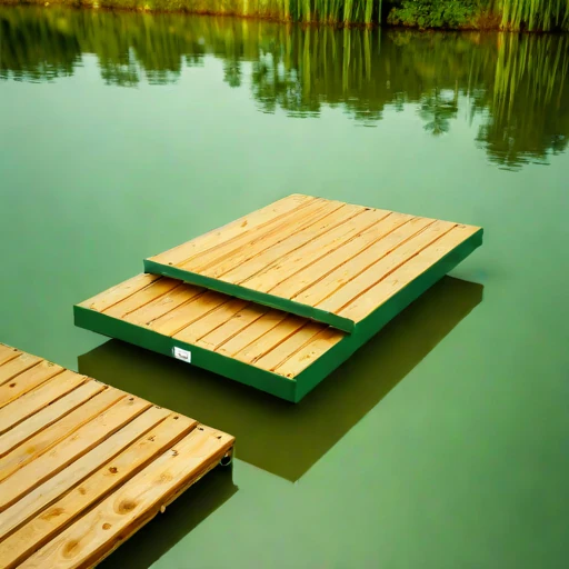An oxbow-lake retreat deck, photographed against a plain background