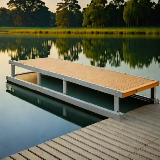 An oxbow-lake retreat deck, photographed against a plain background