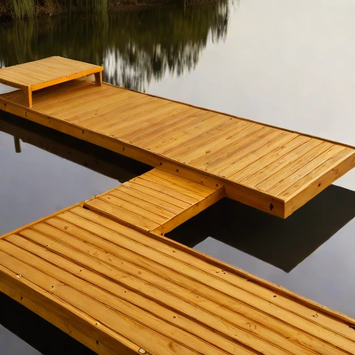 An oxbow-lake retreat deck, photographed against a plain background