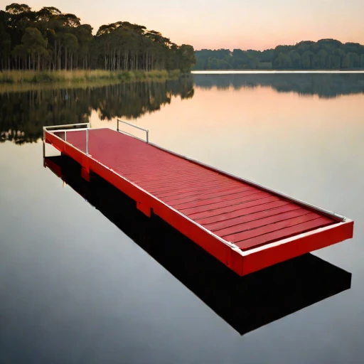 An oxbow-lake retreat deck, photographed against a plain background