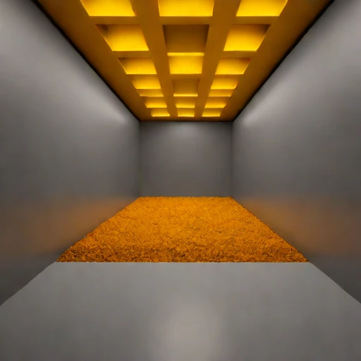 An ore-pass sorting floor, photographed against a plain background