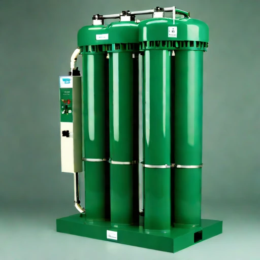An oxycline-staged aeration column, photographed against a plain background