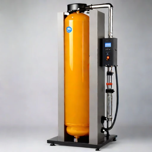 An oxycline-staged aeration column, photographed against a plain background