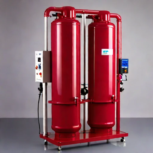 An oxycline-staged aeration column, photographed against a plain background