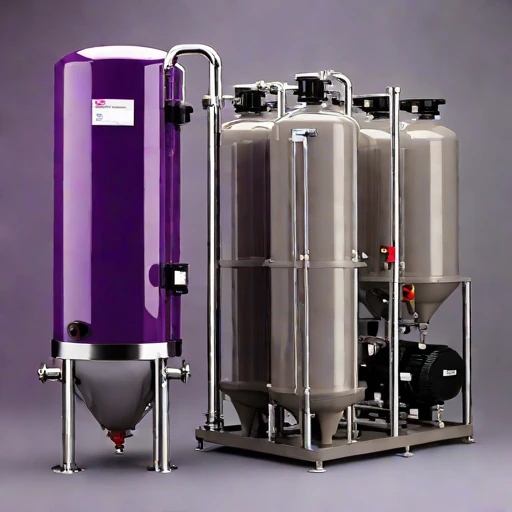 An oxycline-staged aeration column, photographed against a plain background