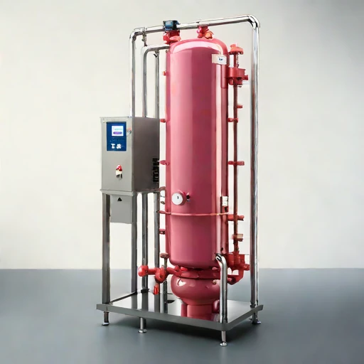 An oxycline-staged aeration column, photographed against a plain background