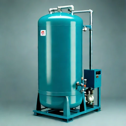 An oxycline-staged aeration column, photographed against a plain background