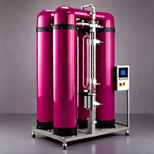 An oxycline-staged aeration column, photographed against a plain background