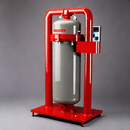 An oxycline-staged aeration column, photographed against a plain background