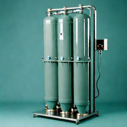 An oxycline-staged aeration column, photographed against a plain background