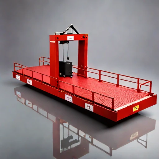 A prodelta-anchored sampling barge, photographed against a plain background