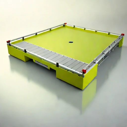 A prodelta-anchored sampling barge, photographed against a plain background