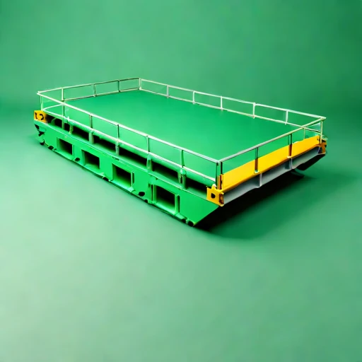 A prodelta-anchored sampling barge, photographed against a plain background