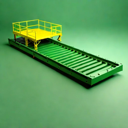 A prodelta-anchored sampling barge, photographed against a plain background