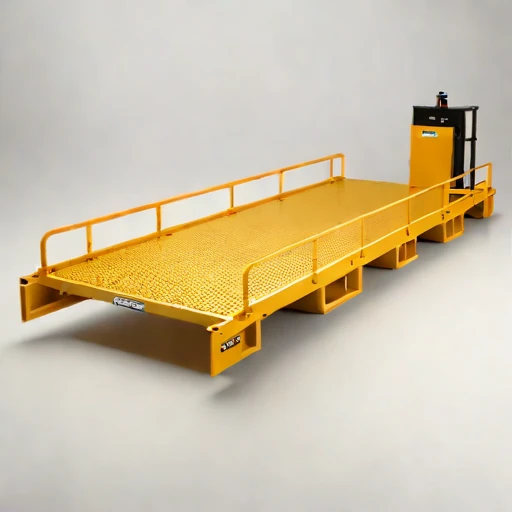 A prodelta-anchored sampling barge, photographed against a plain background