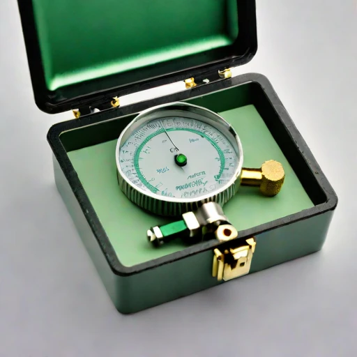A permafrost-bore creep gauge, photographed against a plain background
