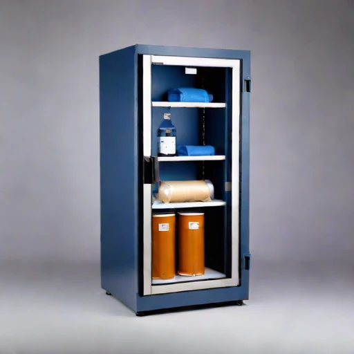 A permafrost-core archive vault, photographed against a plain background