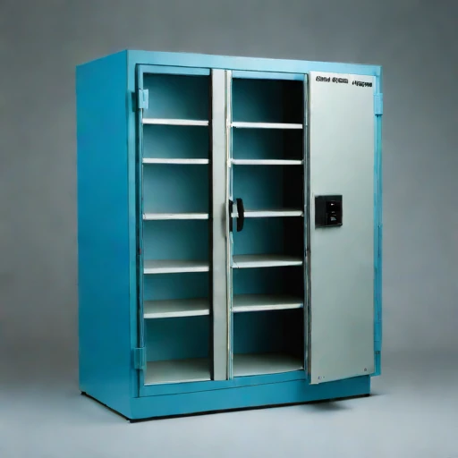 A permafrost-core archive vault, photographed against a plain background