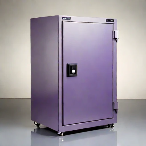A permafrost-core archive vault, photographed against a plain background