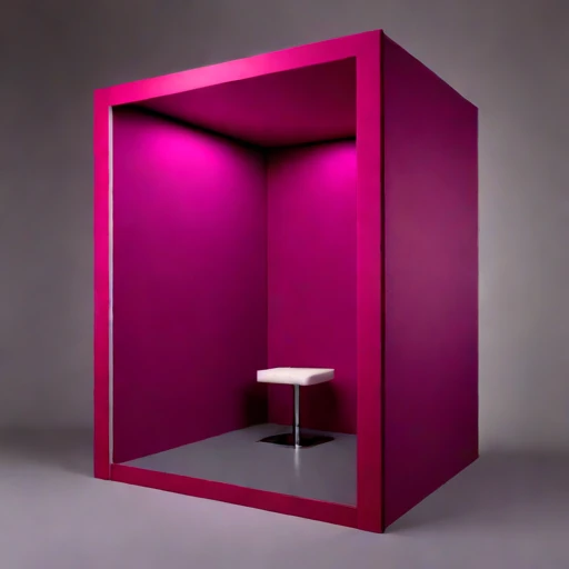 A phononic-crystal damping hall, photographed against a plain background