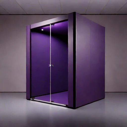 A phononic-crystal damping hall, photographed against a plain background