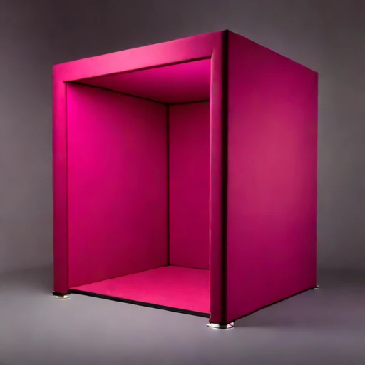 A phononic-crystal damping hall, photographed against a plain background