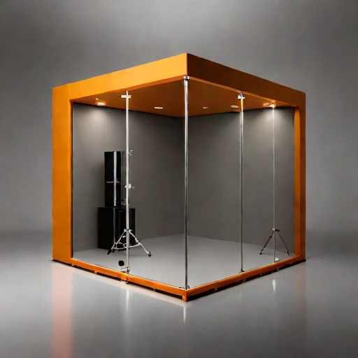 A phononic-crystal damping hall, photographed against a plain background