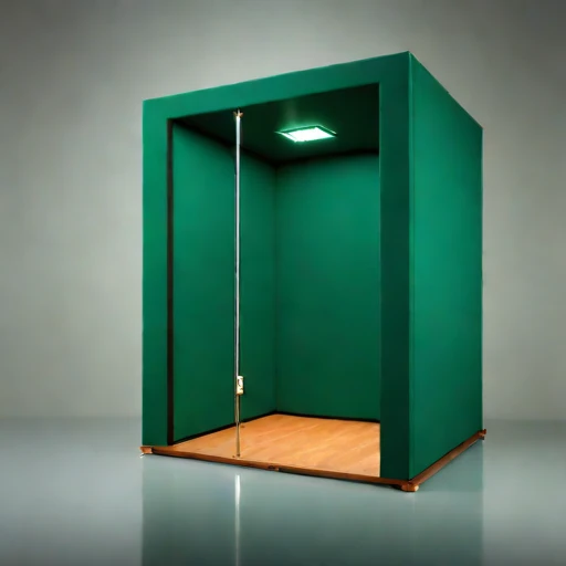 A phononic-crystal damping hall, photographed against a plain background