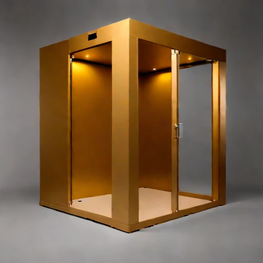 A phononic-crystal damping hall, photographed against a plain background