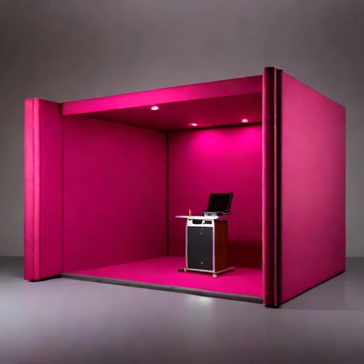 A phononic-crystal damping hall, photographed against a plain background