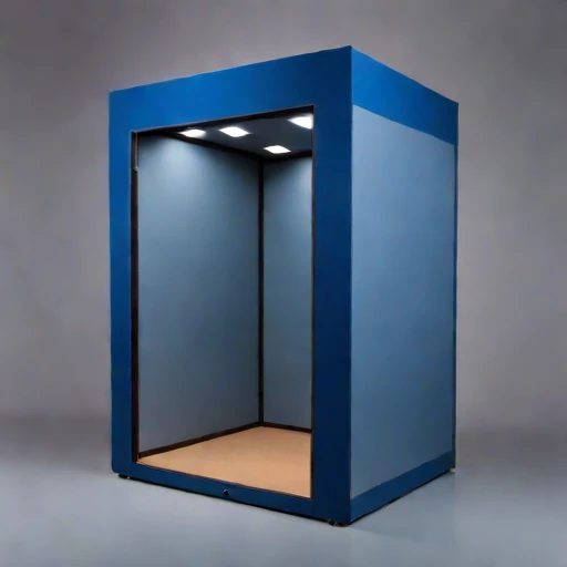 A phononic-crystal damping hall, photographed against a plain background