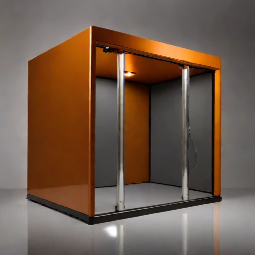 A phononic-crystal damping hall, photographed against a plain background