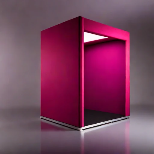 A phononic-crystal damping hall, photographed against a plain background
