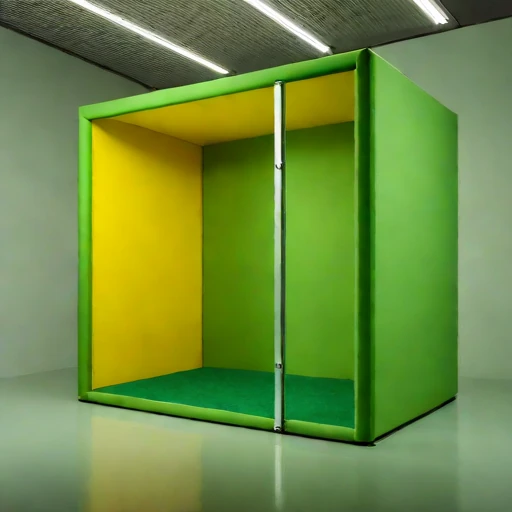 A phononic-crystal damping hall, photographed against a plain background