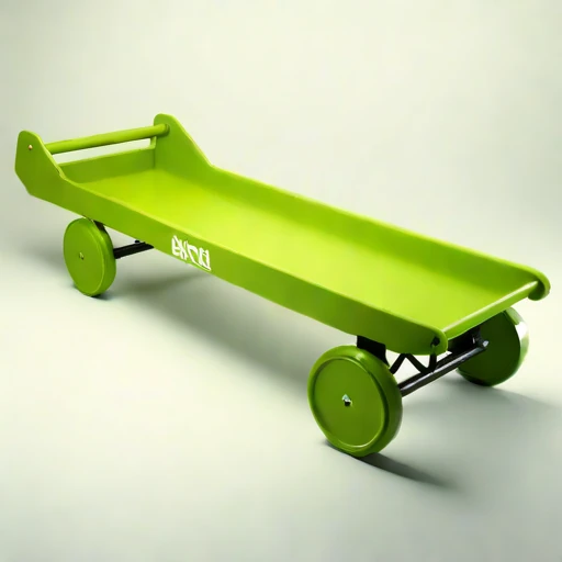 A playa-crust flotation skid, photographed against a plain background