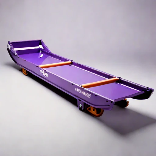 A playa-crust flotation skid, photographed against a plain background