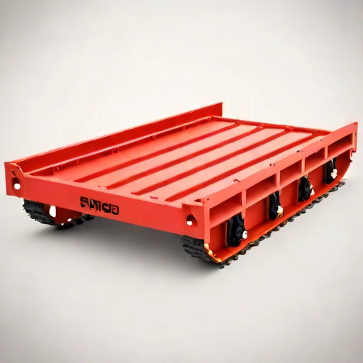A pingo-crossing modular trackway, photographed against a plain background