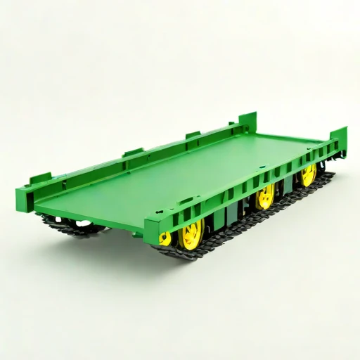 A pingo-crossing modular trackway, photographed against a plain background
