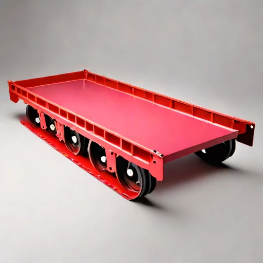 A pingo-crossing modular trackway, photographed against a plain background