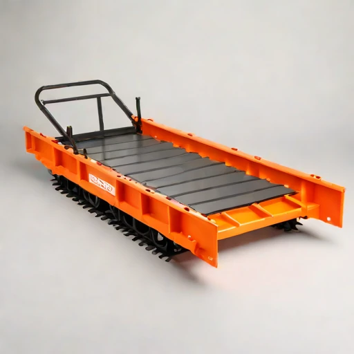 A pingo-crossing modular trackway, photographed against a plain background