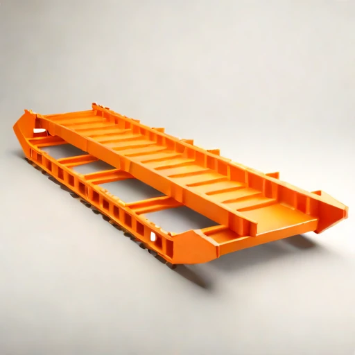 A pingo-crossing modular trackway, photographed against a plain background