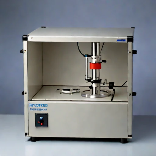 A poroelastic-core permeability rig, photographed against a plain background