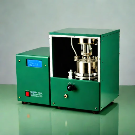 A poroelastic-core permeability rig, photographed against a plain background