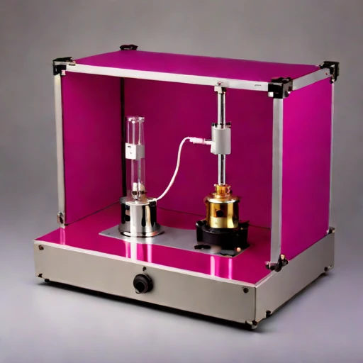 A poroelastic-core permeability rig, photographed against a plain background