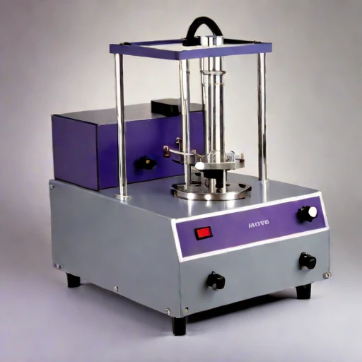 A poroelastic-core permeability rig, photographed against a plain background