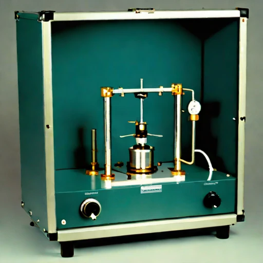 A poroelastic-core permeability rig, photographed against a plain background
