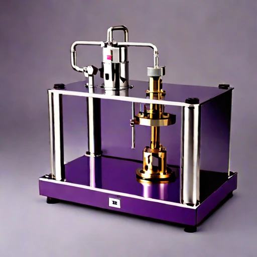 A poroelastic-core permeability rig, photographed against a plain background